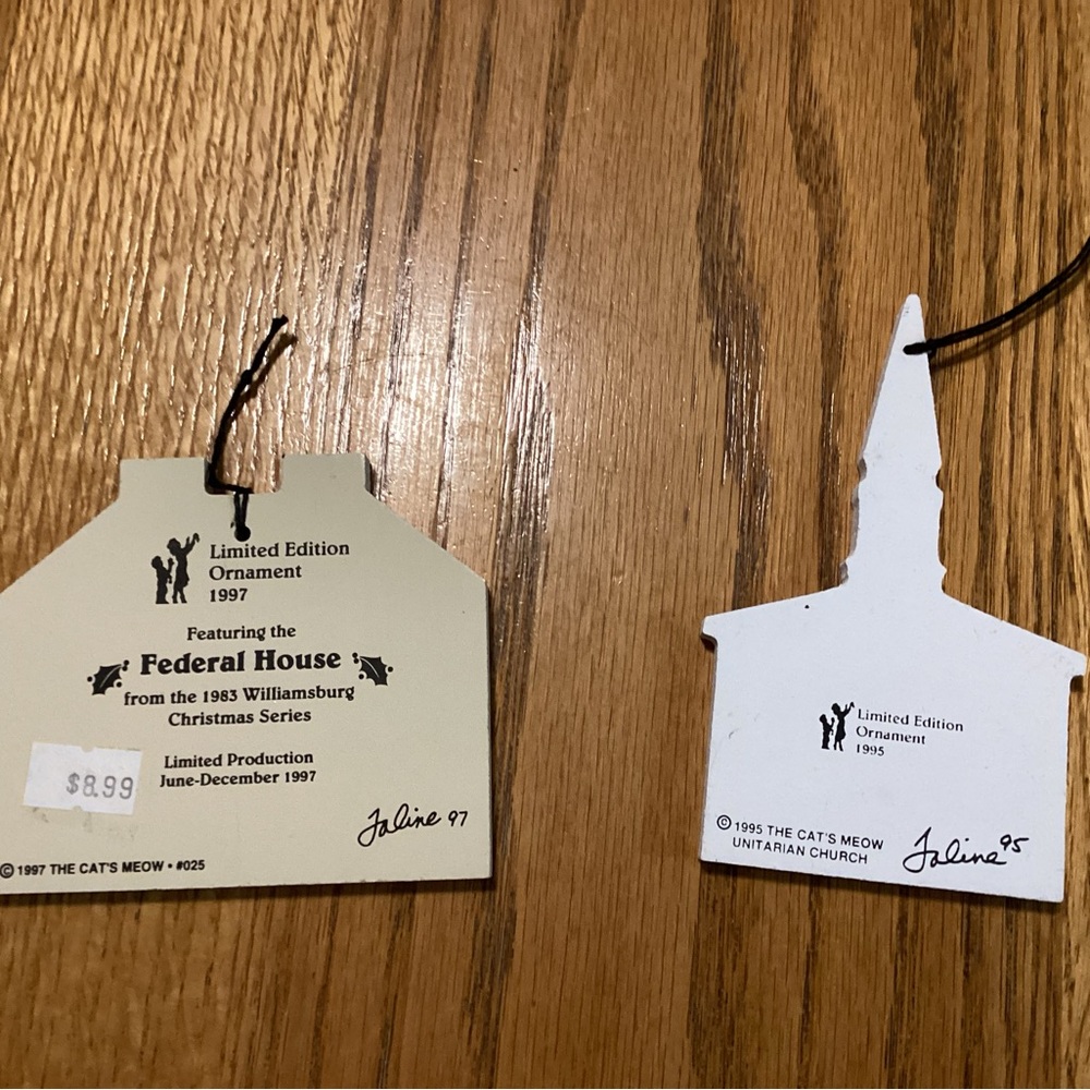 Cat’s Meow House and Church Ornaments - Picture 4 of 5